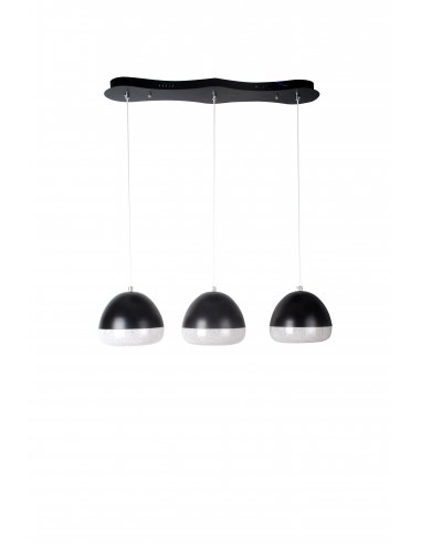 Pendant lamp - Discoled 3 BK Bar - Black - Iron