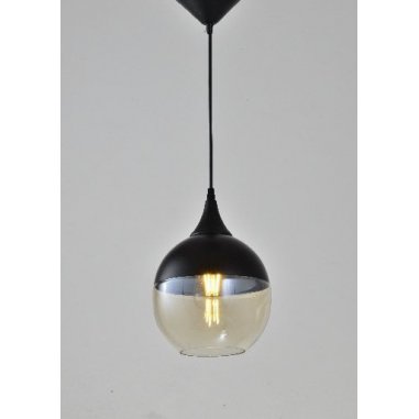 Suspension - Spheroled - Verre - Noir